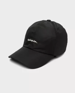 Czarna czapka z daszkiem i wyszywanym logo Darnis