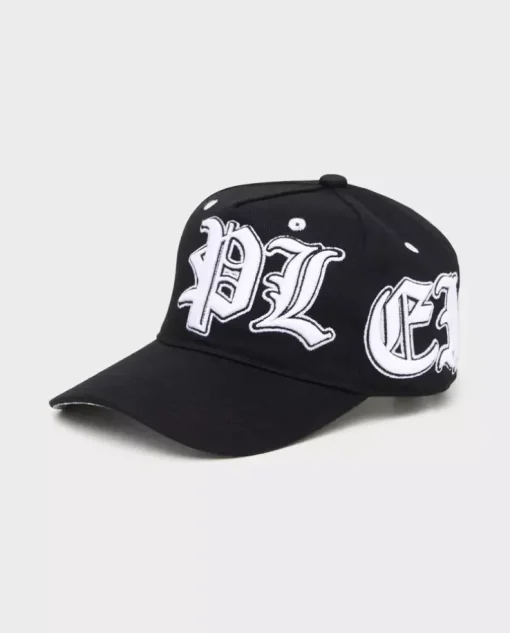 Czarna czapka z daszkiem Paisley Gothic