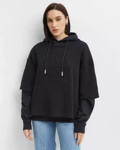 Czarna dwuwarstwowa bluza