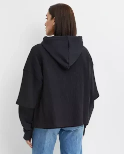 Czarna dwuwarstwowa bluza