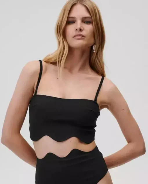Czarna góra od bikini Chic