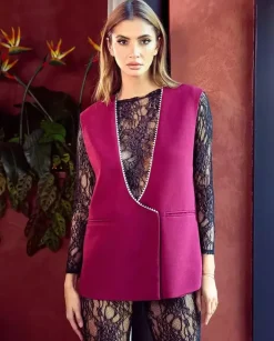 Czarna koronkowa bluzka Lace Allure