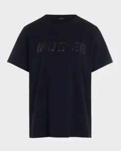 Czarna koszulka Mugler Logo T-Shirt