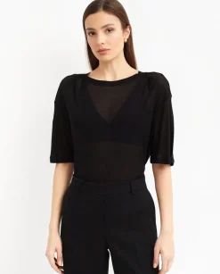 Czarna koszulka oversize