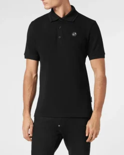 Czarna koszulka polo