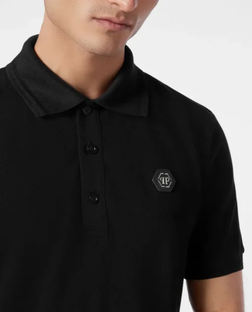 Czarna koszulka polo