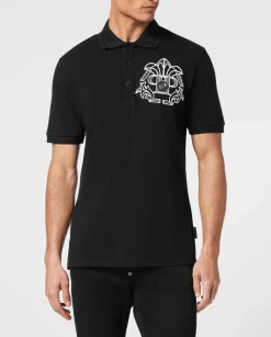 Czarna koszulka polo