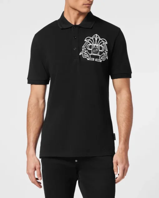 Czarna koszulka polo