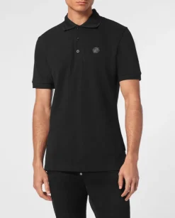 Czarna koszulka polo