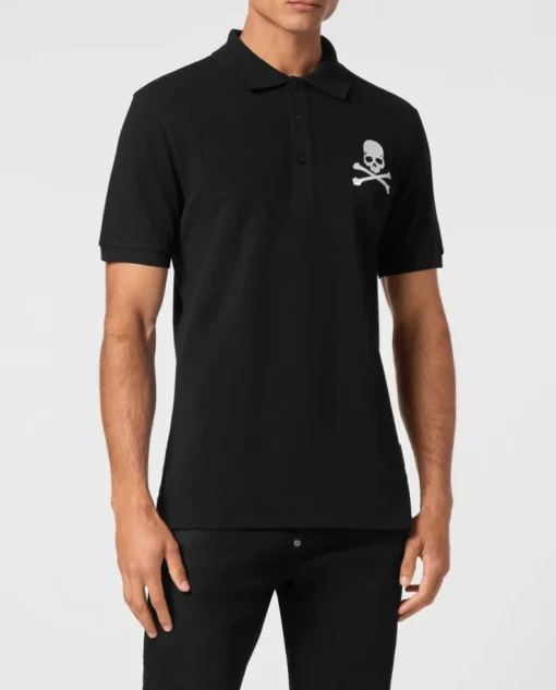 Czarna koszulka polo