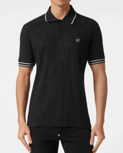 Czarna koszulka polo
