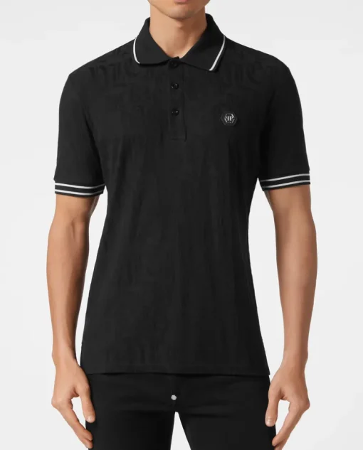 Czarna koszulka polo