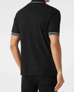 Czarna koszulka polo