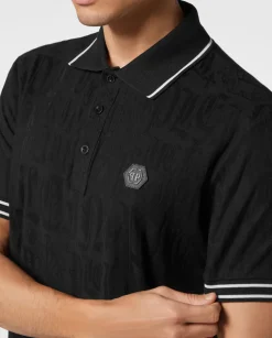 Czarna koszulka polo