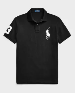 Czarna koszulka polo Custom Slim Fit