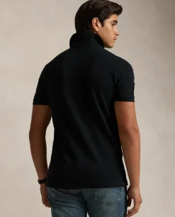 Czarna koszulka polo Custom Slim Fit