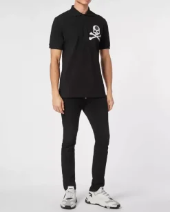 Czarna koszulka polo SS Skull&Bones