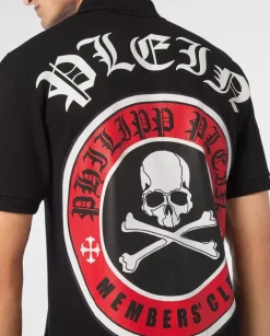 Czarna koszulka polo SS Skull&Bones