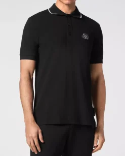 Czarna koszulka polo SS Tiger