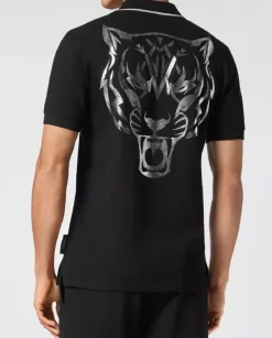 Czarna koszulka polo SS Tiger