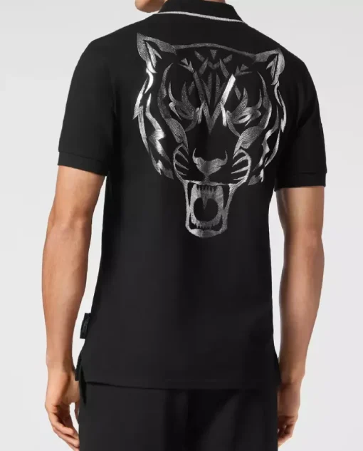 Czarna koszulka polo SS Tiger