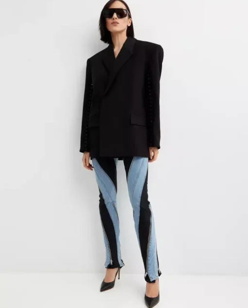 Czarna marynarka oversize