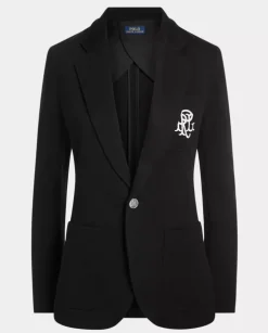 Czarna marynarka z monogramem
