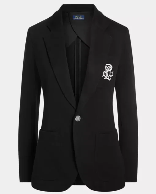 Czarna marynarka z monogramem