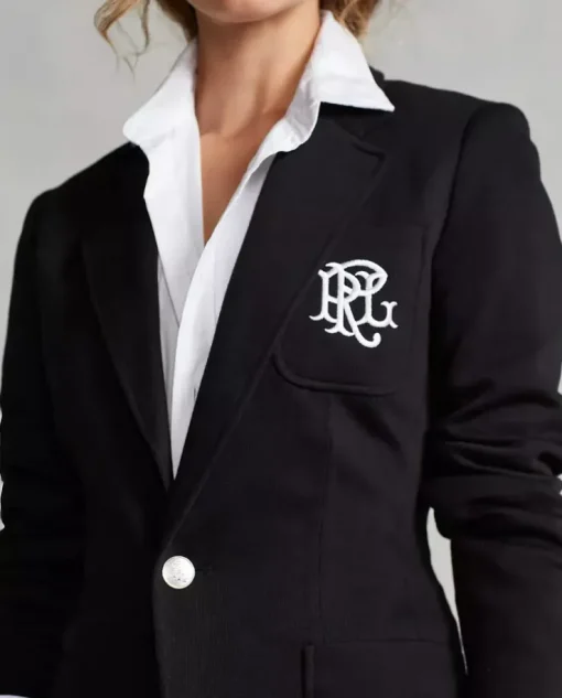 Czarna marynarka z monogramem