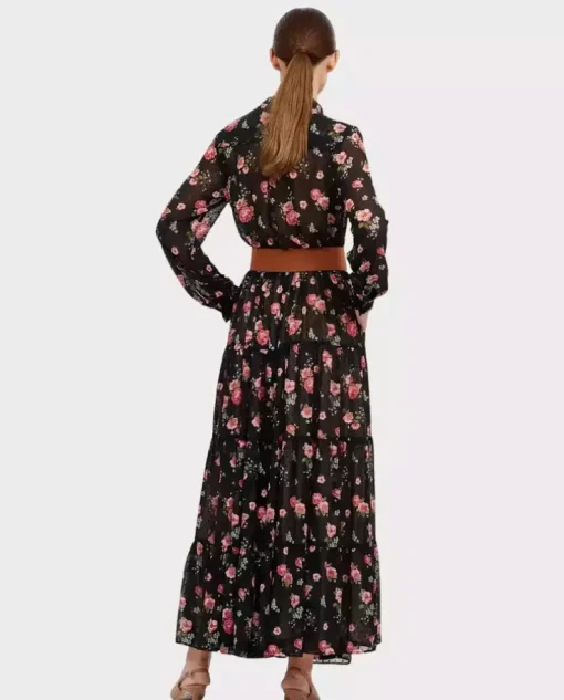 Czarna maxi sukienka Lizbona