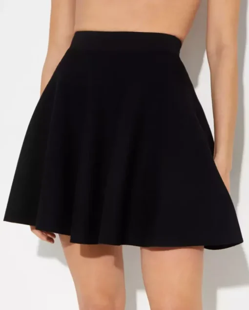 Czarna mini spódnica Skater