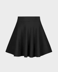 Czarna mini spódnica Skater