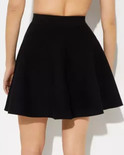 Czarna mini spódnica Skater