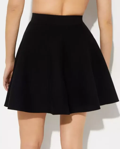 Czarna mini spódnica Skater