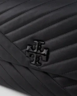 Czarna pikowana torebka Kira Chevron