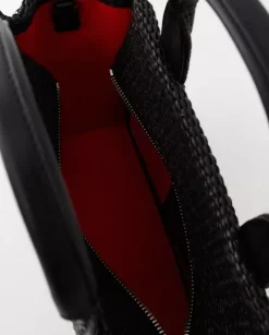 Czarna pleciona torebka the Small Tote