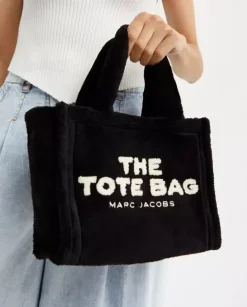 Czarna pluszowa torebka the Terry Small Tote