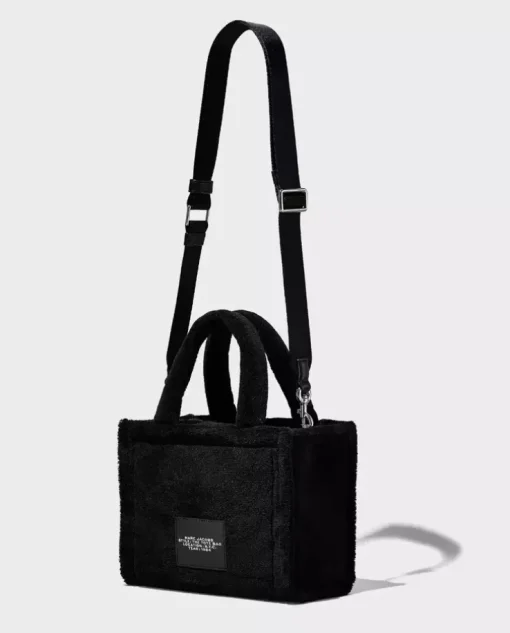 Czarna pluszowa torebka the Terry Small Tote