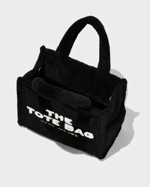 Czarna pluszowa torebka the Terry Small Tote