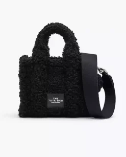 Czarna pluszowa torebka The Crossbody Tote