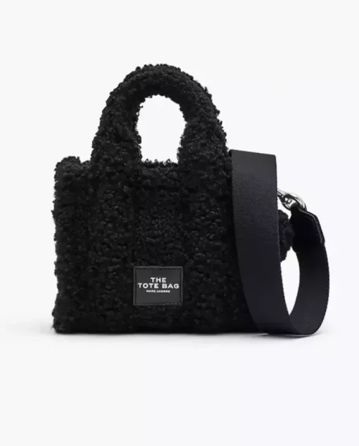 Czarna pluszowa torebka The Crossbody Tote