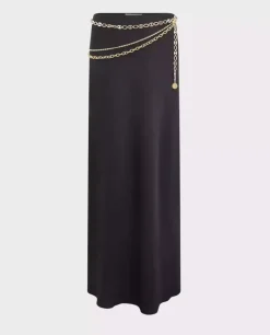 Czarna spódnica maxi