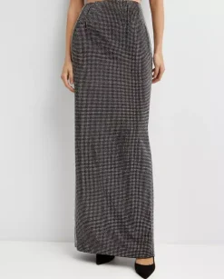 Czarna spódnica maxi