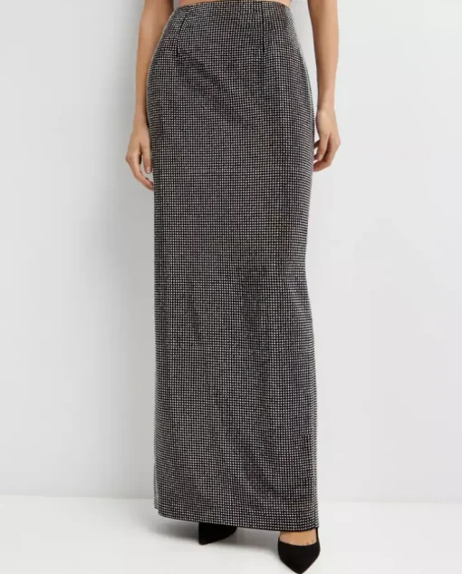 Czarna spódnica maxi