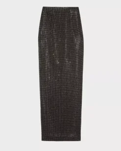Czarna spódnica maxi