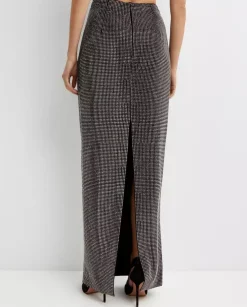 Czarna spódnica maxi