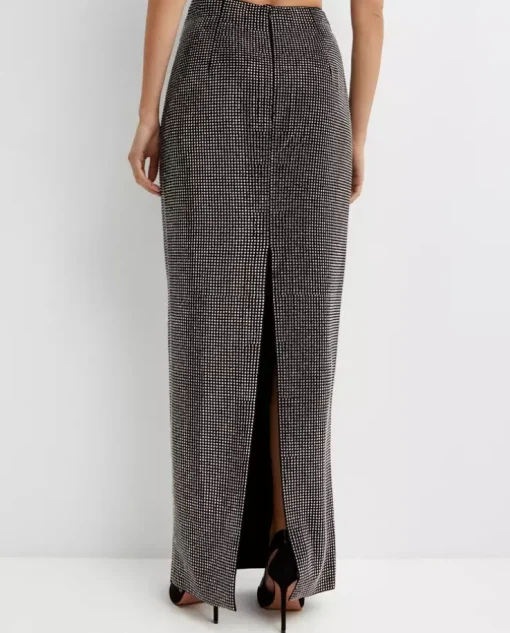 Czarna spódnica maxi