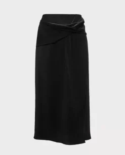 Czarna spódnica midi