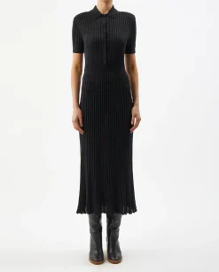 Czarna sukienka Amor midi