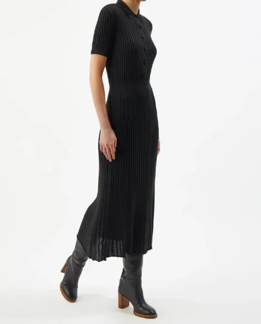 Czarna sukienka Amor midi